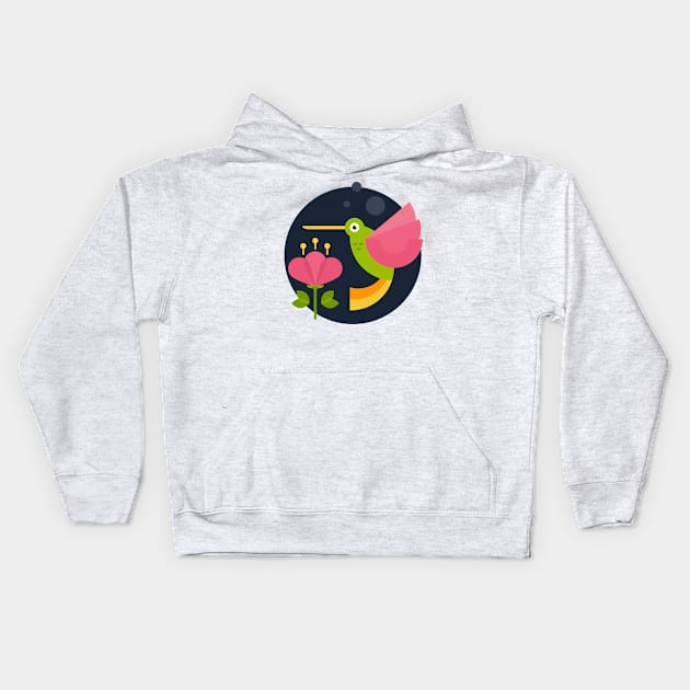 Flying Around Kids Hoodie by Favete